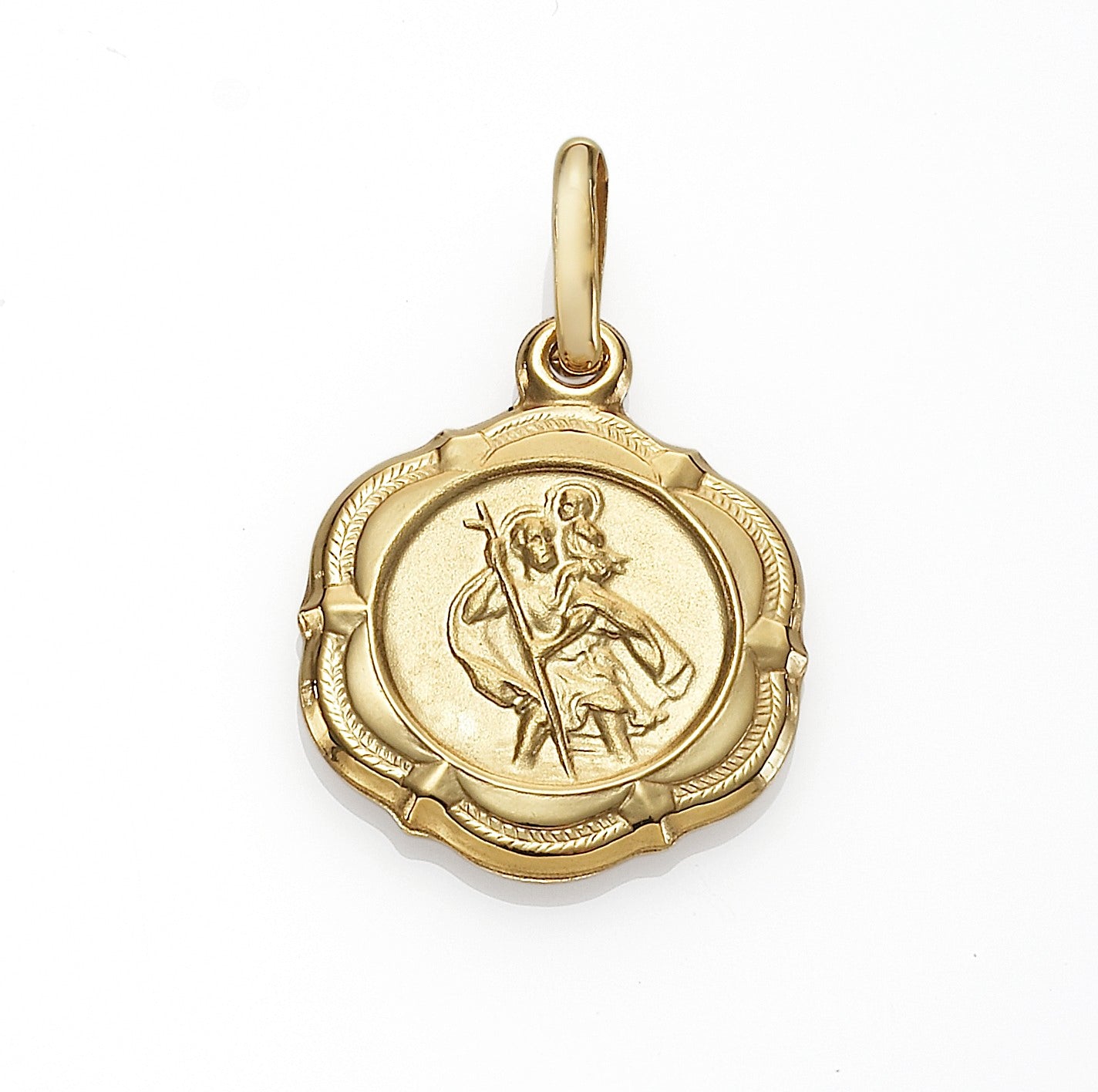 9ct gold deals st christopher pendant