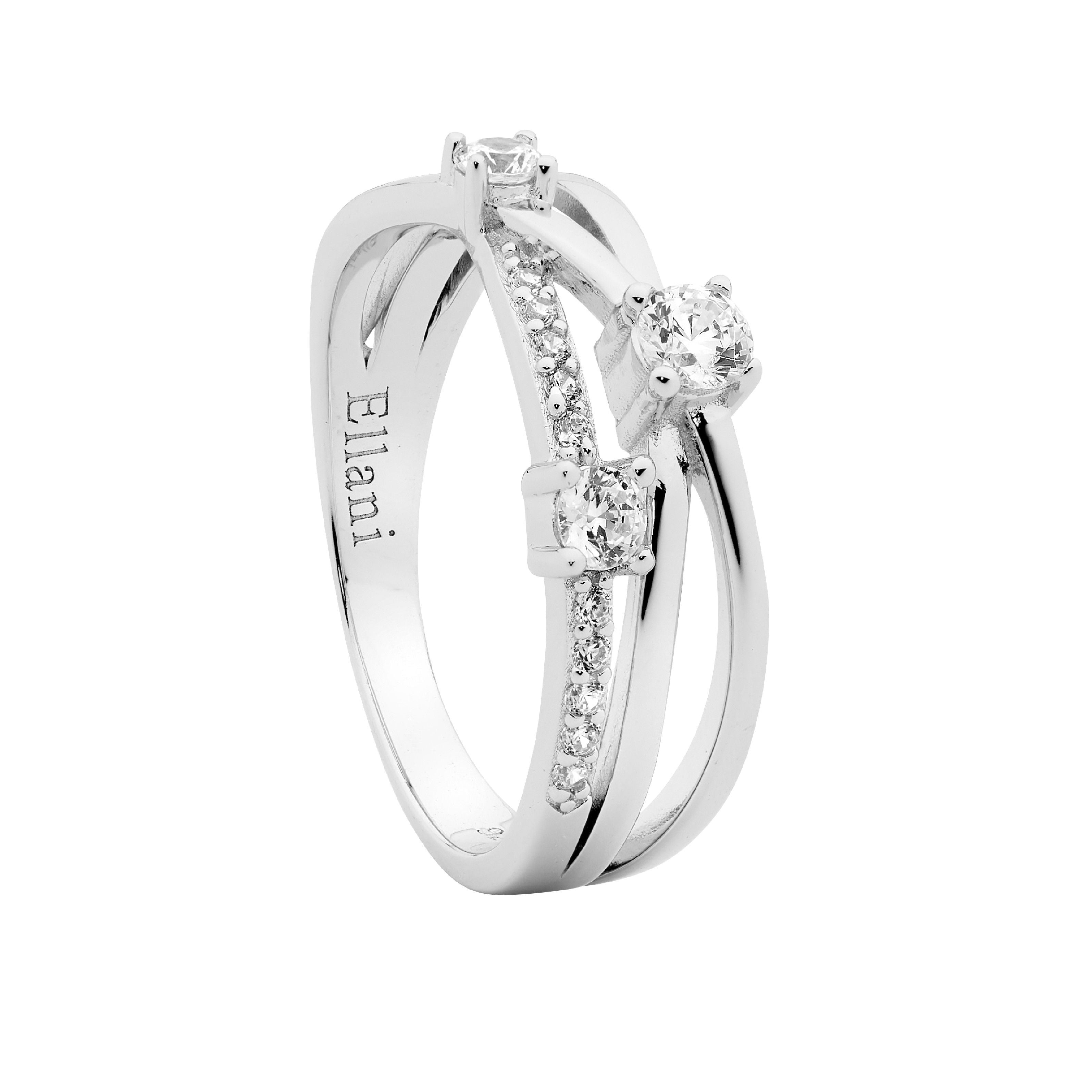 Ellani Silver Ring with CZ