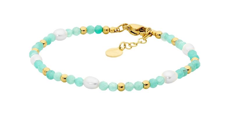 Ellani Amazonite & Pearl Bracelet