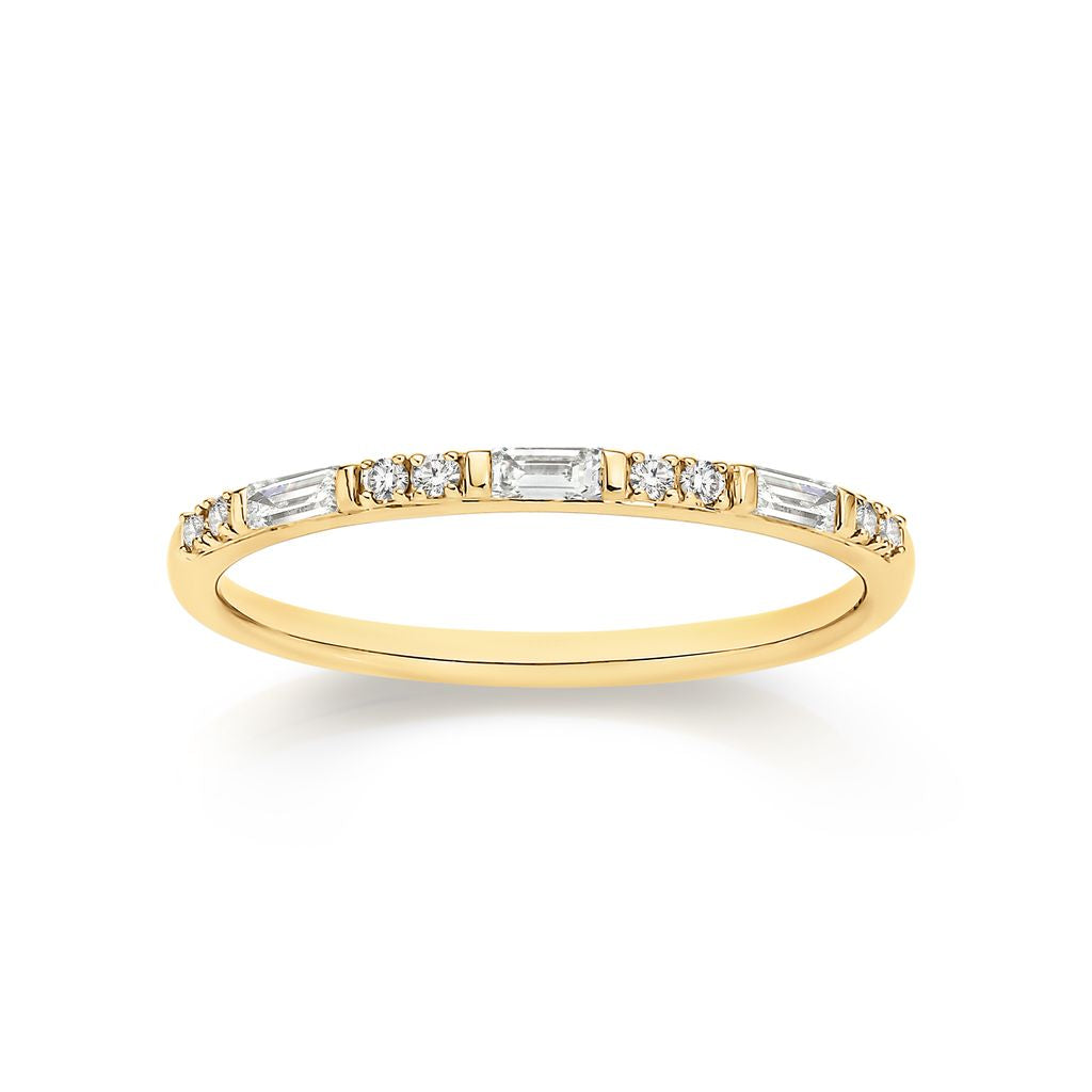 9ct gold 0.15ct diamond ring