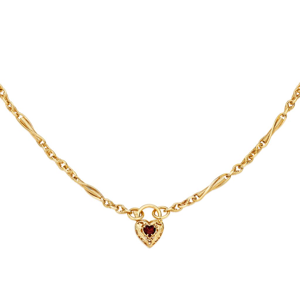 9ct gold fancy necklet