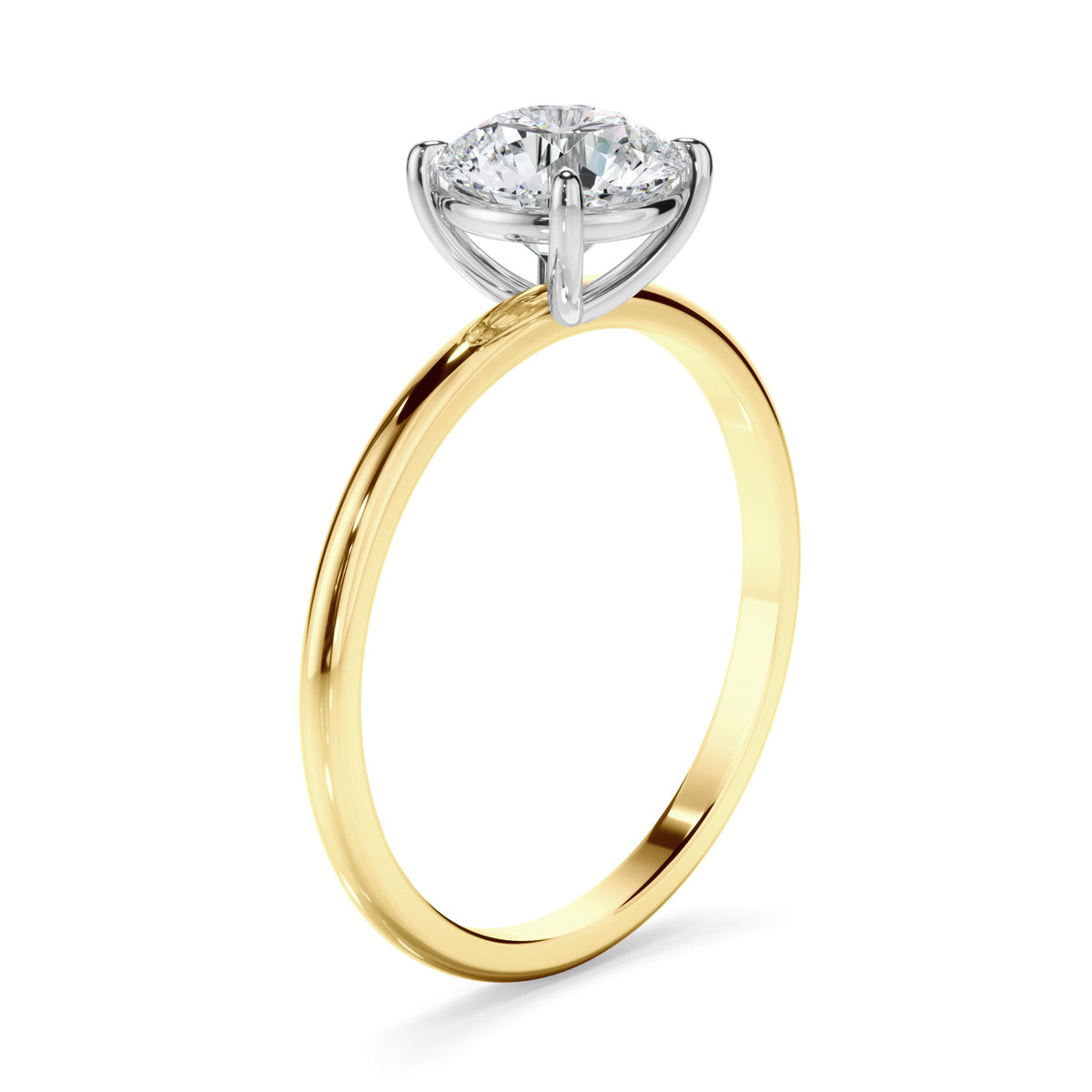 Round Brilliant Cut Diamond Solitaire Engagement Ring