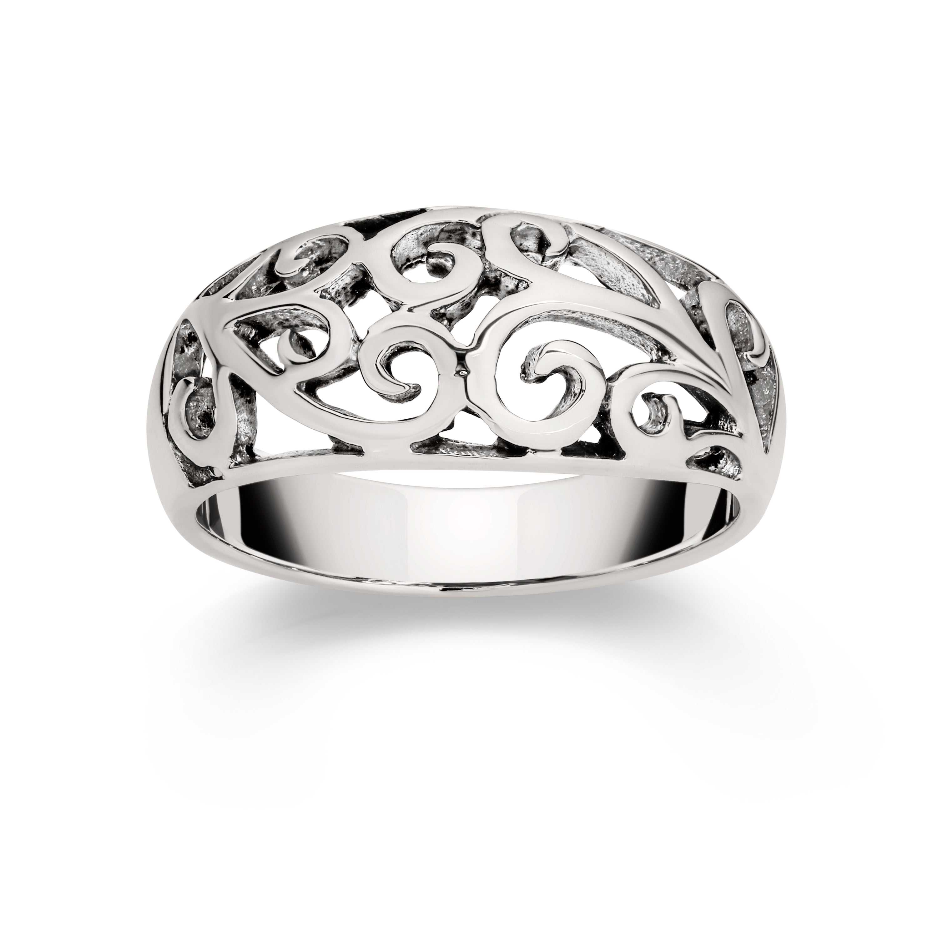 Filigree clearance dome ring