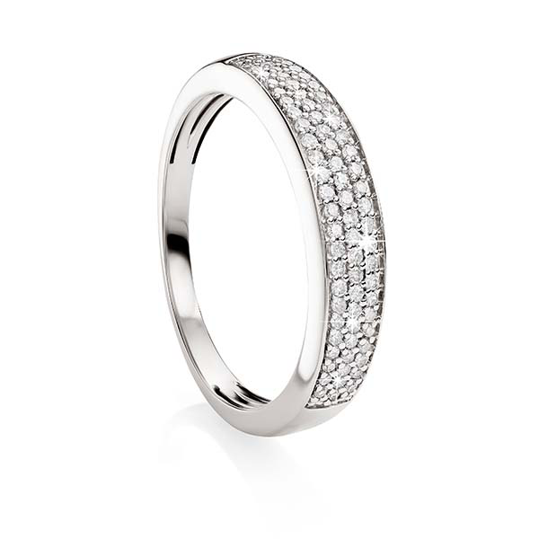 9ct white gold diamond ring